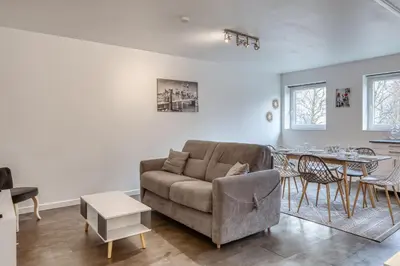 Coin salon dans l'établissement L'Amiral - 6 pers-Parking gratuit- Fibre-spacieux