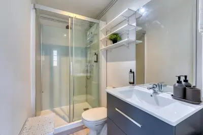 Salle de bains dans l'établissement Camille Joli Appartement Centre Ville Rouen