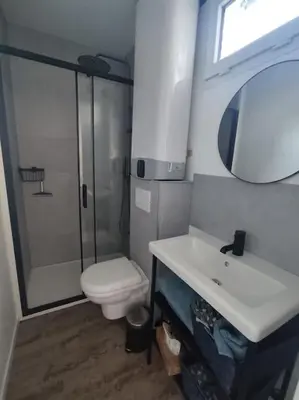 Salle de bains dans l'établissement Cocon SPA de Rouen