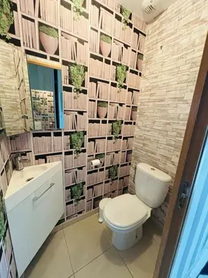 Salle de bains dans l'établissement Havre de paix aux portes de la baie de Somme