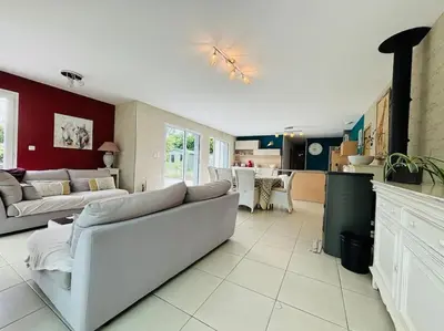 Cuisine ou kitchenette dans l'établissement Havre de paix aux portes de la baie de Somme