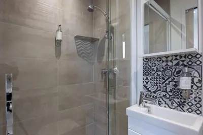 Salle de bains dans l'établissement Appartement 4 proche de la gare et du centre ville