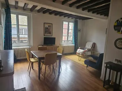 Coin salon dans l'établissement le cosy Dieppe