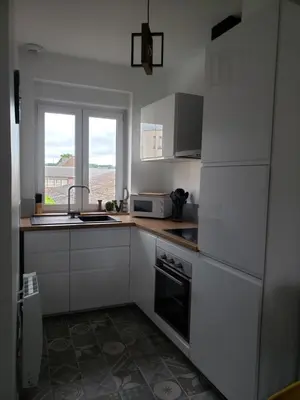 Cuisine ou kitchenette dans l'établissement Appartement chez Virginie et Freddy