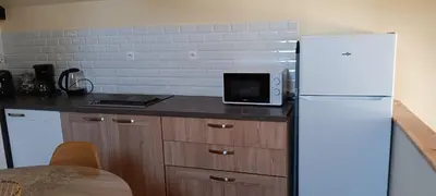 Cuisine ou kitchenette dans l'établissement Gite la pause picarde