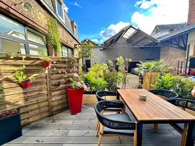 Jardin de l'établissement Le Loft Rouen Centre