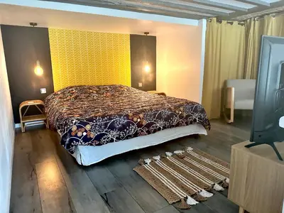 Un ou plusieurs lits dans un hébergement de l'établissement Le Loft Rouen Centre
