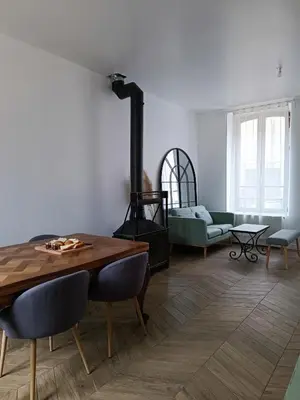 Coin salon dans l'établissement Chambres cosy au coeur du village
