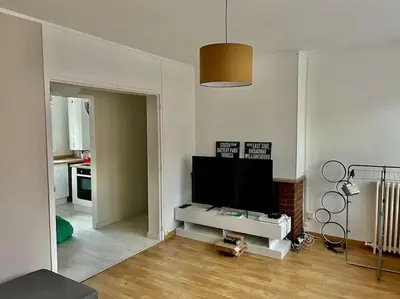 Télévision ou salle de divertissement dans l'établissement Le boréal
