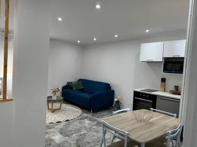 Cuisine ou kitchenette dans l'établissement Studio le Plessis