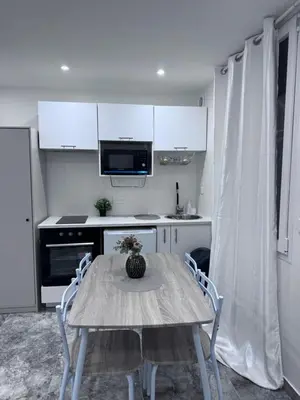 Cuisine ou kitchenette dans l'établissement Studio le Plessis
