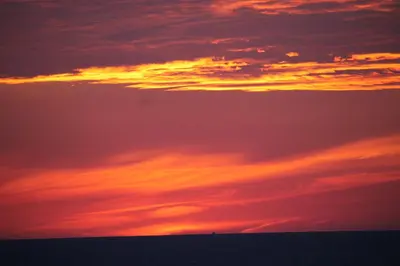 Lever ou coucher de soleil vu de l'appartement ou à proximité