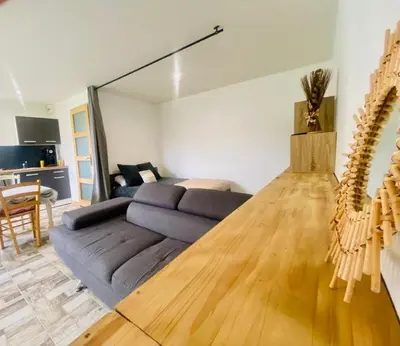 Télévision ou salle de divertissement dans l'établissement Chez Sylvie