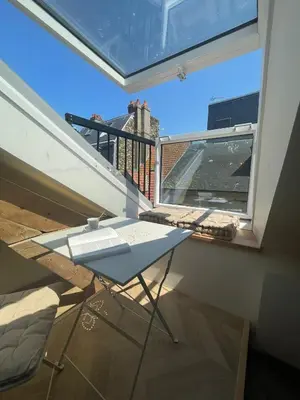 Balcon ou terrasse dans l'établissement Le Chalet Dieppois