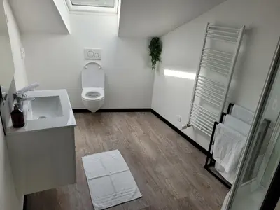 Salle de bains dans l'établissement Les Duchesses