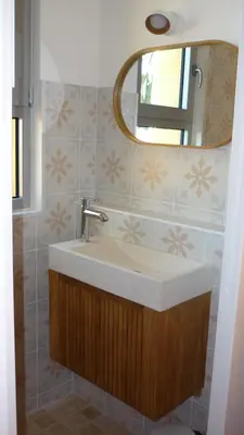 Salle de bains dans l'établissement Appartement Chez Caroline