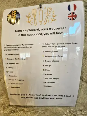 Certificat, récompense, panneau ou autre document affiché dans l'établissement Une nuit dans le Vexin