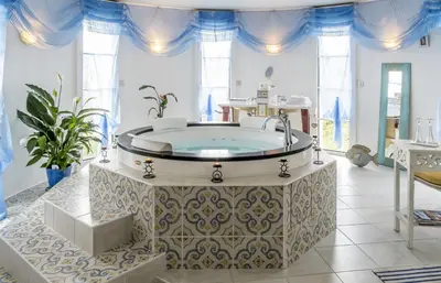 Salle de bains dans l'établissement B&B Le Vert Galant