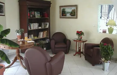 Coin salon dans l'établissement B&B Le Vert Galant
