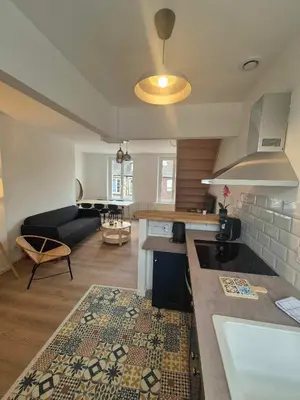 Cuisine ou kitchenette dans l'établissement Maison Les 4 Mers