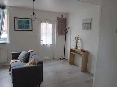 Coin salon dans l'établissement Maison à Eu proche centre ville et baie de Somme