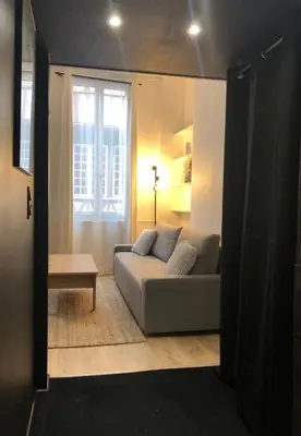 Un ou plusieurs lits dans un hébergement de l'établissement Studio Cosy - Hypercentre Rouen - Rue Vicomté