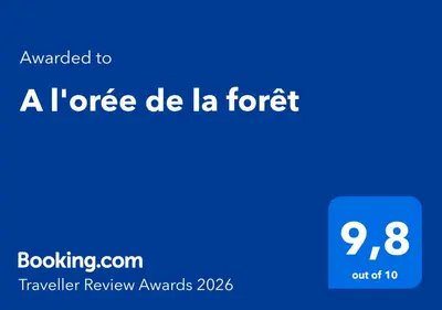 Certificat, récompense, panneau ou autre document affiché dans l'établissement A l'orée de la forêt