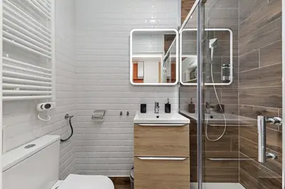 Salle de bains dans l'établissement Le cocon rouennais - Terrasse - Climatisation - Gare