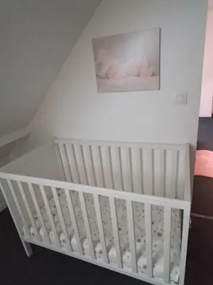 Un ou plusieurs lits dans un hébergement de l'établissement maison 2 chambres 4 lits 15mn Aéroport de Beauvais 5mn du château de la trye