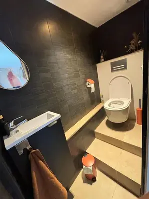Salle de bains dans l'établissement Cocon Urbain à Saint-Leu-d'Esserent