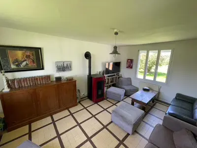 Coin salon dans l'établissement Maison de Campagne pour 6 personnes Baromesnil