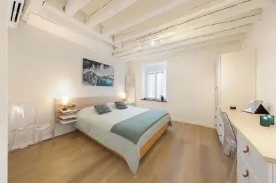 Un ou plusieurs lits dans un hébergement de l'établissement Maison entière pour 6 personnes avec parking proche Roissy CDG et Le Bourget