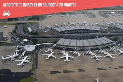 Plan de l'établissement Maison entière pour 6 personnes avec parking proche Roissy CDG et Le Bourget