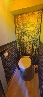 Salle de bains dans l'établissement Micro studio vitaminé