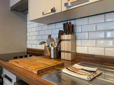 Cuisine ou kitchenette dans l'établissement Rouen Centre Historique - Au cœur de la Cathédrale