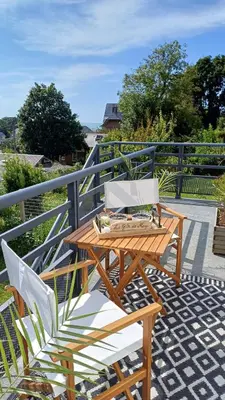 Balcon ou terrasse dans l'établissement Le Gîte de Mag