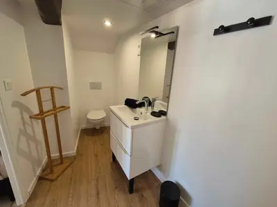 Salle de bains dans l'établissement La Villa Eudoise