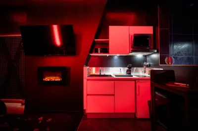 Cuisine ou kitchenette dans l'établissement Love Room, L'interdit
