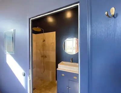 Salle de bains dans l'établissement Les Gîtes de Little Castle campagne à 1 h de Paris