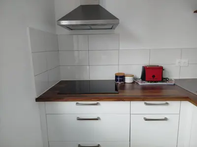 Cuisine ou kitchenette dans l'établissement H'Nkou