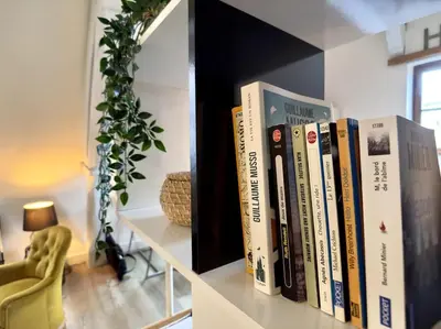 Bibliothèque dans l'appartement