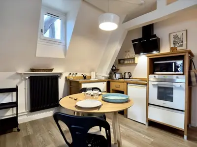 Cuisine ou kitchenette dans l'établissement Rouen Hyper centre - L'Antiquaire