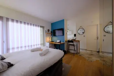Un ou plusieurs lits dans un hébergement de l'établissement Rouen Hyper centre - Magnifique studio