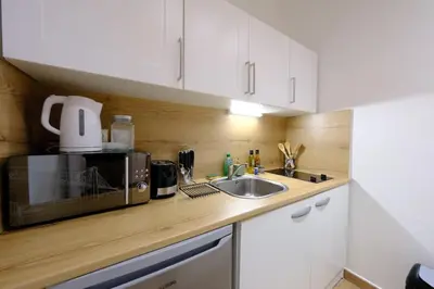 Cuisine ou kitchenette dans l'établissement Rouen Gare - Chez Guillaume