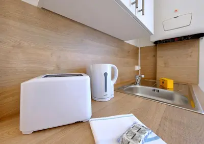 Cuisine ou kitchenette dans l'établissement Rouen - Le Cocon de Gaëlle
