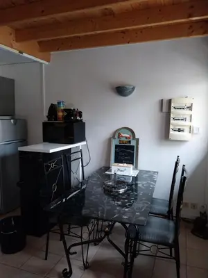 Cuisine ou kitchenette dans l'établissement Maison champêtre