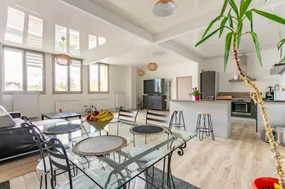 Cuisine ou kitchenette dans l'établissement Le Faubourg Saint Martin Senlis