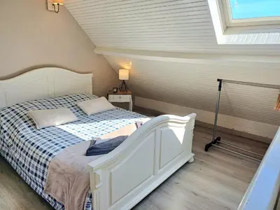 Un ou plusieurs lits dans un hébergement de l'établissement Le Loft - En Plein Centre Très Spacieux