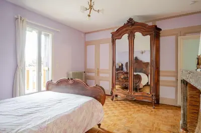 Un ou plusieurs lits dans un hébergement de l'établissement La Maison d'Emma, 10 p, grand spa, 1 h15 de Paris