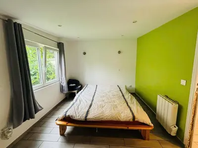 Un ou plusieurs lits dans un hébergement de l'établissement Studio T2 proche Jardin de Plantes Rouen